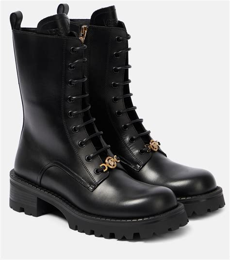 versace medusa strap leather boots|Versace shoes clearance.